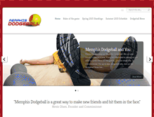 Tablet Screenshot of memphisdodgeball.com